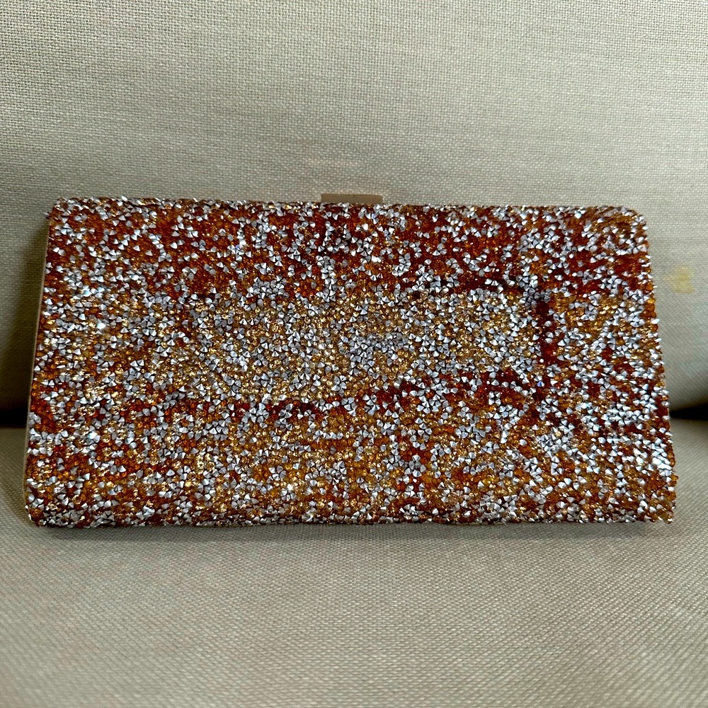 Aldo metallic sparkle clutch